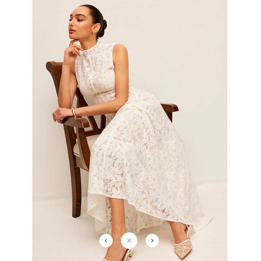 NWT Commense Semi-Sheer Lace Dress Sz S - Picture 3 of 6